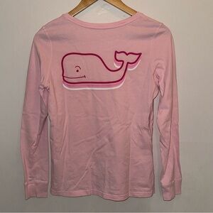 Vineyard Vines Graphic Pocket Long Sleeve T-shirt Whale Logo Women’s Extra Small